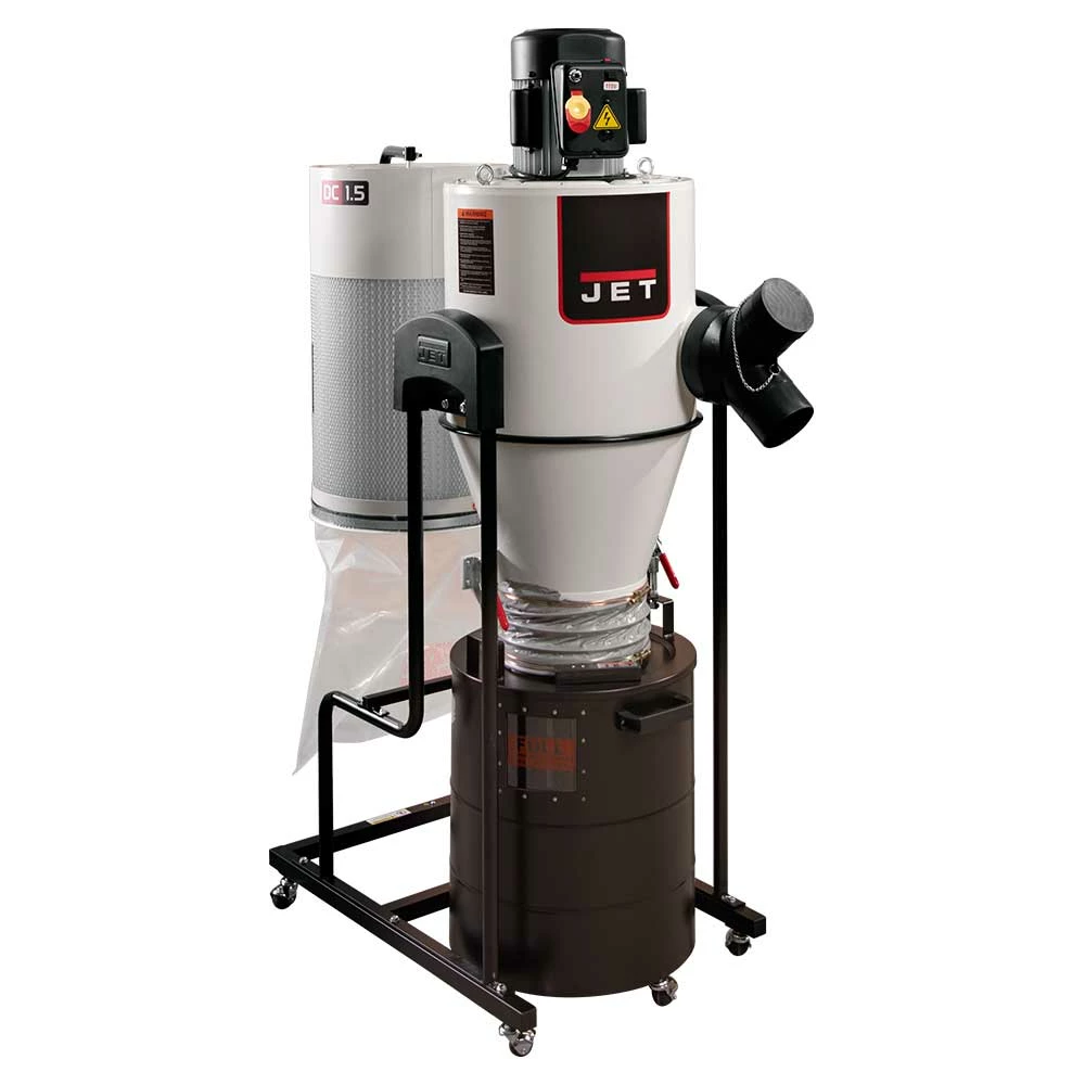 Tools & Equipment Jet 717515 JCDC-1.5 115-Volt 1.5-Hp Single Phase Cyclone Dust Collector 3 Tools & Equipment Jet 717515 JCDC-1.5 115-Volt 1.5-Hp Single Phase Cyclone Dust Collector