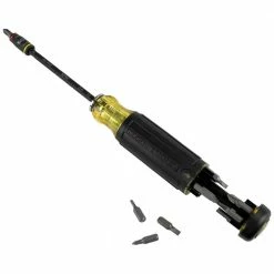 Klein 32304 14-in-1 HVAC Adjustable-Length Impact Screwdriver W/ Flip Socket Tools & Equipment