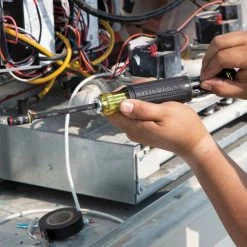 Klein 32304 14-in-1 HVAC Adjustable-Length Impact Screwdriver W/ Flip Socket Tools & Equipment