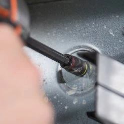 Klein 32304 14-in-1 HVAC Adjustable-Length Impact Screwdriver W/ Flip Socket Tools & Equipment