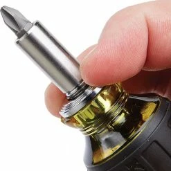 Tools & Equipment Klein 32308 8-in-1 Lightweight Multi-Bit Adjustable Length Stubby Screwdriver