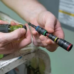 Klein 32900 7-in-1 Impact Flip Magnetic Socket W/ Handle And Color Coded Sockets Tools & Equipment