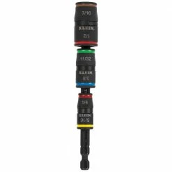 Klein 32900 7-in-1 Impact Flip Magnetic Socket W/ Handle And Color Coded Sockets Tools & Equipment