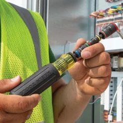 Klein 32900 7-in-1 Impact Flip Magnetic Socket W/ Handle And Color Coded Sockets Tools & Equipment