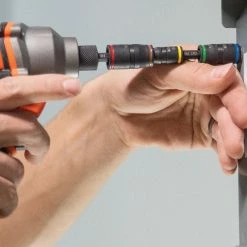 Klein 32900 7-in-1 Impact Flip Magnetic Socket W/ Handle And Color Coded Sockets Tools & Equipment