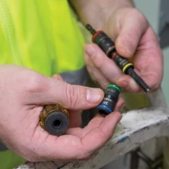 Klein 32900 7-in-1 Impact Flip Magnetic Socket W/ Handle And Color Coded Sockets Tools & Equipment