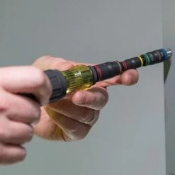 Klein 32900 7-in-1 Impact Flip Magnetic Socket W/ Handle And Color Coded Sockets Tools & Equipment