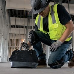 Tools & Equipment Klein 510212BLK 12" Heavy Duty Tool Bag Black Canvas W/ Leather Handles 20 Tools & Equipment Klein 510212BLK 12