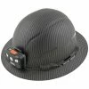 Klein 60346 Hard Hat Premium KARBN Non-Vented Full Brim Class E W/ Headlamp Tools & Equipment