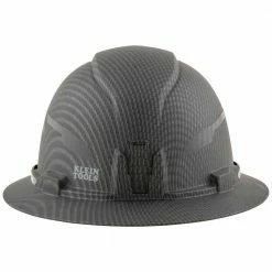 Klein 60346 Hard Hat Premium KARBN Non-Vented Full Brim Class E W/ Headlamp Tools & Equipment