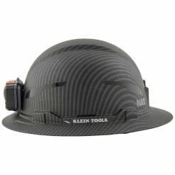 Klein 60346 Hard Hat Premium KARBN Non-Vented Full Brim Class E W/ Headlamp Tools & Equipment
