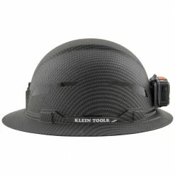 Klein 60346 Hard Hat Premium KARBN Non-Vented Full Brim Class E W/ Headlamp Tools & Equipment