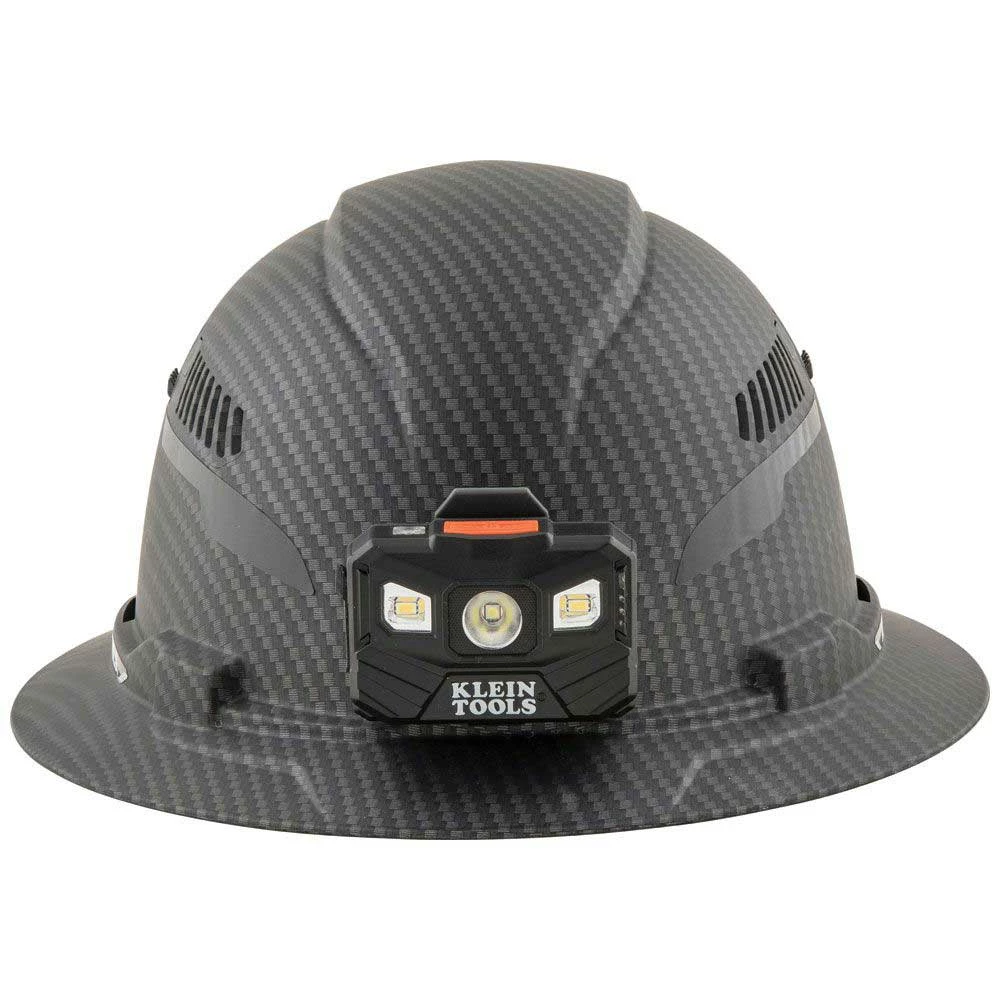 Tools & Equipment Klein 60347 Hard Hat Premium KARBN Vented Full Brim Class C W/ Headlamp 6 Tools & Equipment Klein 60347 Hard Hat Premium KARBN Vented Full Brim Class C W/ Headlamp