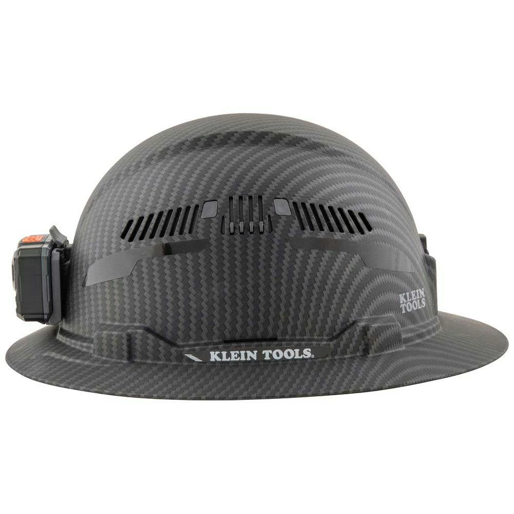 Tools & Equipment Klein 60347 Hard Hat Premium KARBN Vented Full Brim Class C W/ Headlamp 11 Tools & Equipment Klein 60347 Hard Hat Premium KARBN Vented Full Brim Class C W/ Headlamp