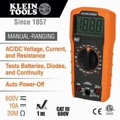 Klein 69355 Premium Electrical Test Kit W/ Batteries