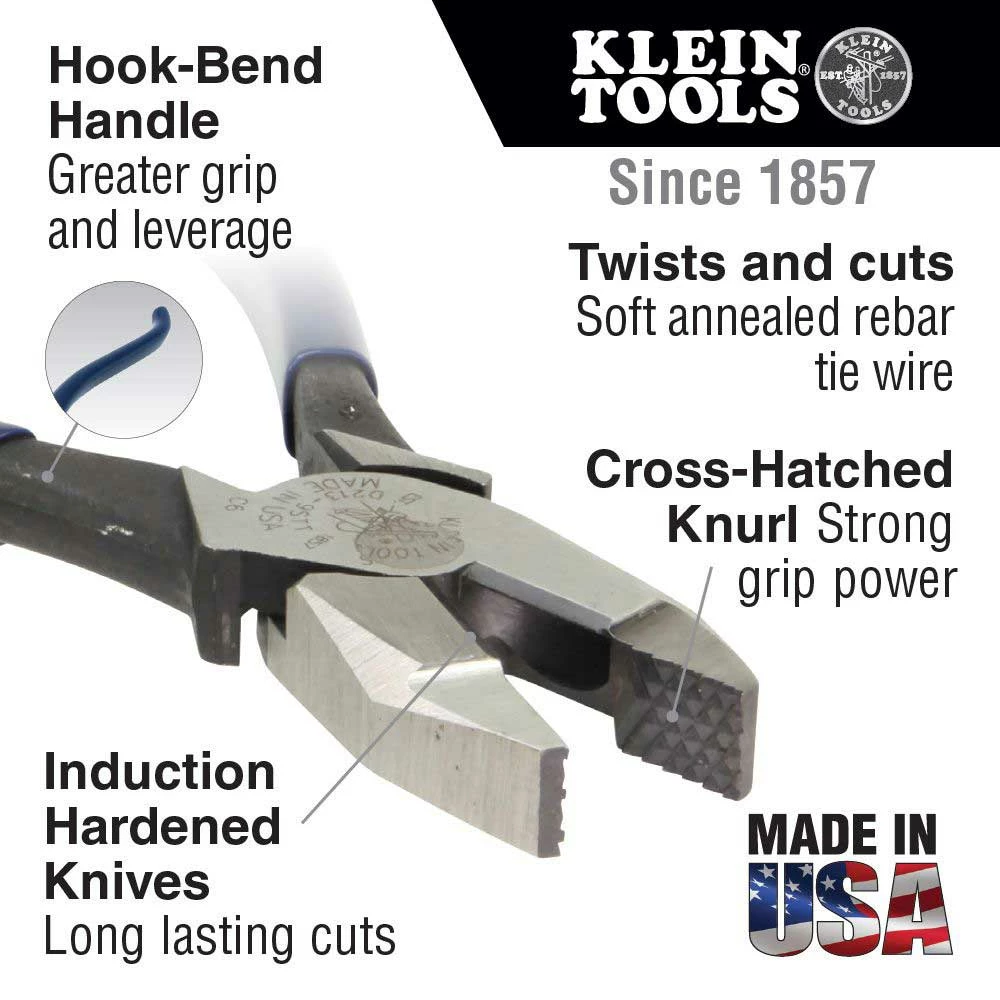 Klein 94508 2 Piece Ironworkers Heavy Duty High Leverage Pliers Kit 4 Klein 94508 2 Piece Ironworkers Heavy Duty High Leverage Pliers Kit