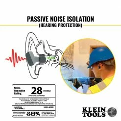 Klein AESEB1 High Quality Stereo Bluetooth Jobsite Earbuds W/ Bluetooth 5.0