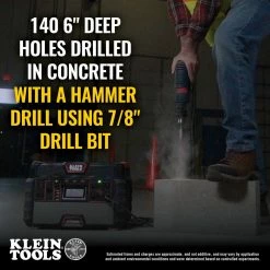 Klein KTB1000 1500W Portable Pure Sine Wave Rechargeable Power Station Batteries & Chargers