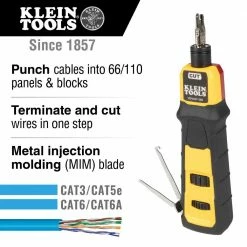 Klein VDV427-300 Premium Precision Impact Punchdown Tool W/ 66/110 Blade