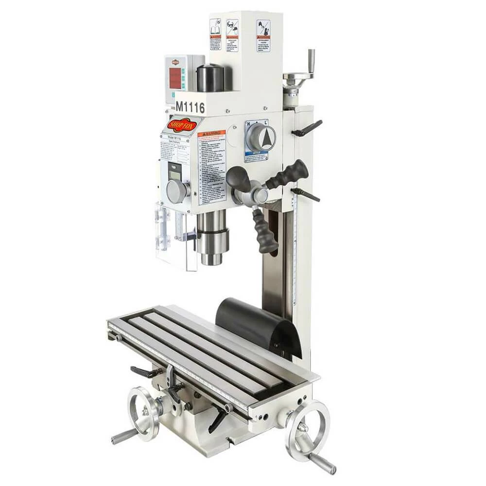 Tools & Equipment Shop Fox M1116 110-Volt 8-Amp 3/4 HP 1-Phase Variable Speed Mill/Drill W/ DRO 3 Tools & Equipment Shop Fox M1116 110-Volt 8-Amp 3/4 HP 1-Phase Variable Speed Mill/Drill W/ DRO