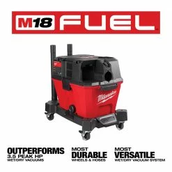 Milwaukee 0910-20CC M18 FUEL 6 Gal Wet/Dry Vacuum W/ AIR-TIP Bristle/Crevice Kit Tools & Equipment