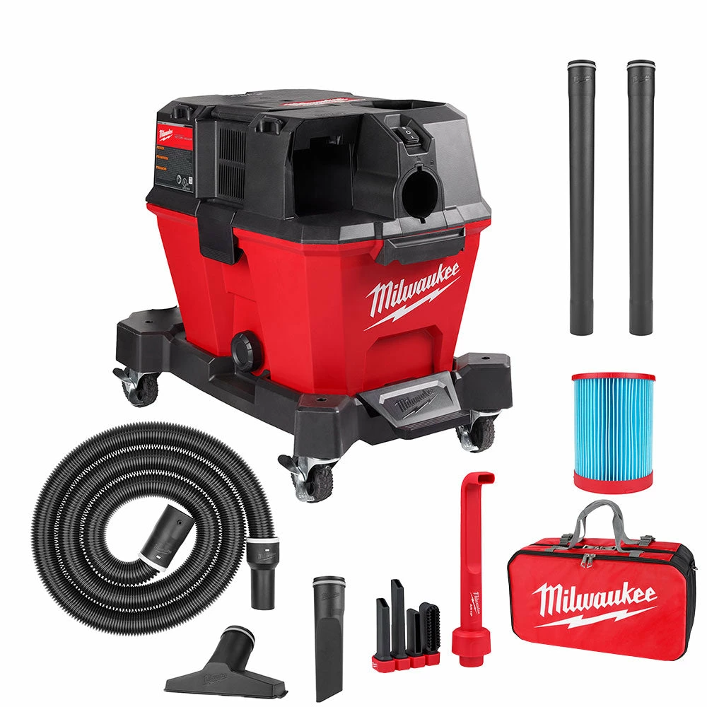 Tools & Equipment Milwaukee 0910-20RAB M18 FUEL 6 Gal Wet/Dry Vacuum W/AIR-TIP Right Angle/Bag Kit 3 Tools & Equipment Milwaukee 0910-20RAB M18 FUEL 6 Gal Wet/Dry Vacuum W/AIR-TIP Right Angle/Bag Kit
