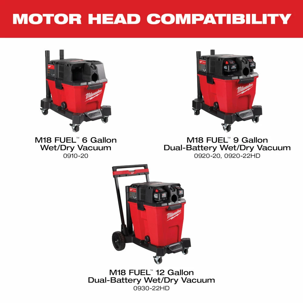 Tools & Equipment Milwaukee 0931-20 6.5 Peak HP Wet/Dry Vacuum Motor Head 5 Tools & Equipment Milwaukee 0931-20 6.5 Peak HP Wet/Dry Vacuum Motor Head