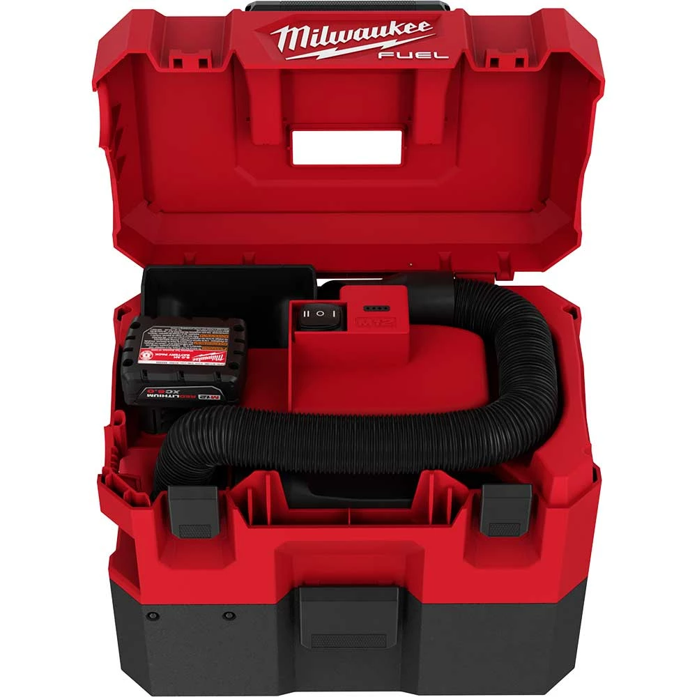 Milwaukee 0960-21 M12 FUEL 1.6 Gallon Cordless Compact Quiet Wet/Dry Vacuum Kit Tools & Equipment 9 Milwaukee 0960-21 M12 FUEL 1.6 Gallon Cordless Compact Quiet Wet/Dry Vacuum Kit Tools & Equipment