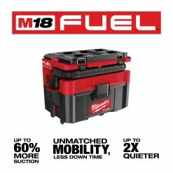 Milwaukee 0970-20 M18 FUEL PACKOUT 2.5 Gallon Cordless Wet/Dry Vacuum -Bare Tool 12 Milwaukee 0970-20 M18 FUEL PACKOUT 2.5 Gallon Cordless Wet/Dry Vacuum -Bare Tool