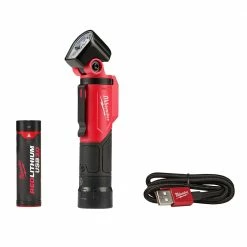 Milwaukee 2113-21 500-Lumen Redlithium USB Rechargeable Pivoting Flashlight Tools & Equipment