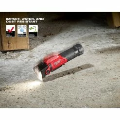 Milwaukee 2113-21 500-Lumen Redlithium USB Rechargeable Pivoting Flashlight Tools & Equipment
