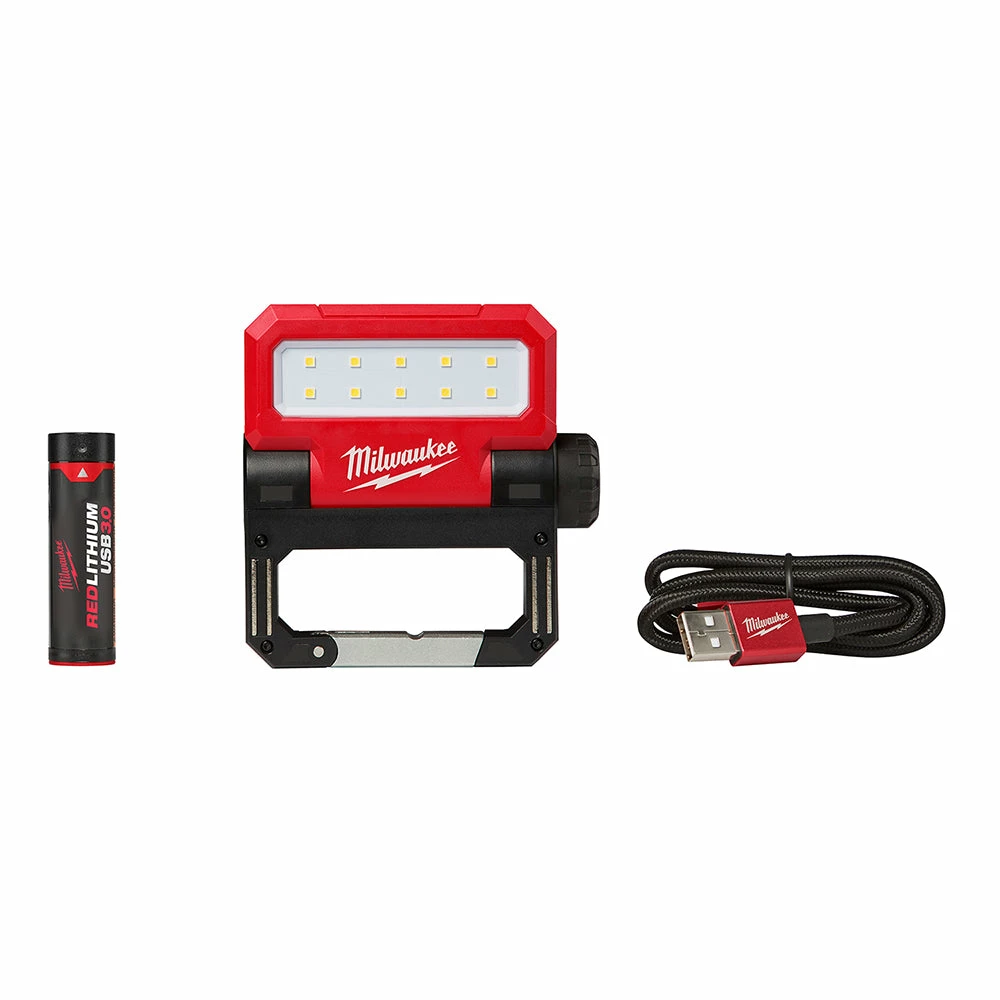 Tools & Equipment Milwaukee 2114-21 550-Lumen USB Rechargeable Rover Pivoting Flood Light 3 Tools & Equipment Milwaukee 2114-21 550-Lumen USB Rechargeable Rover Pivoting Flood Light