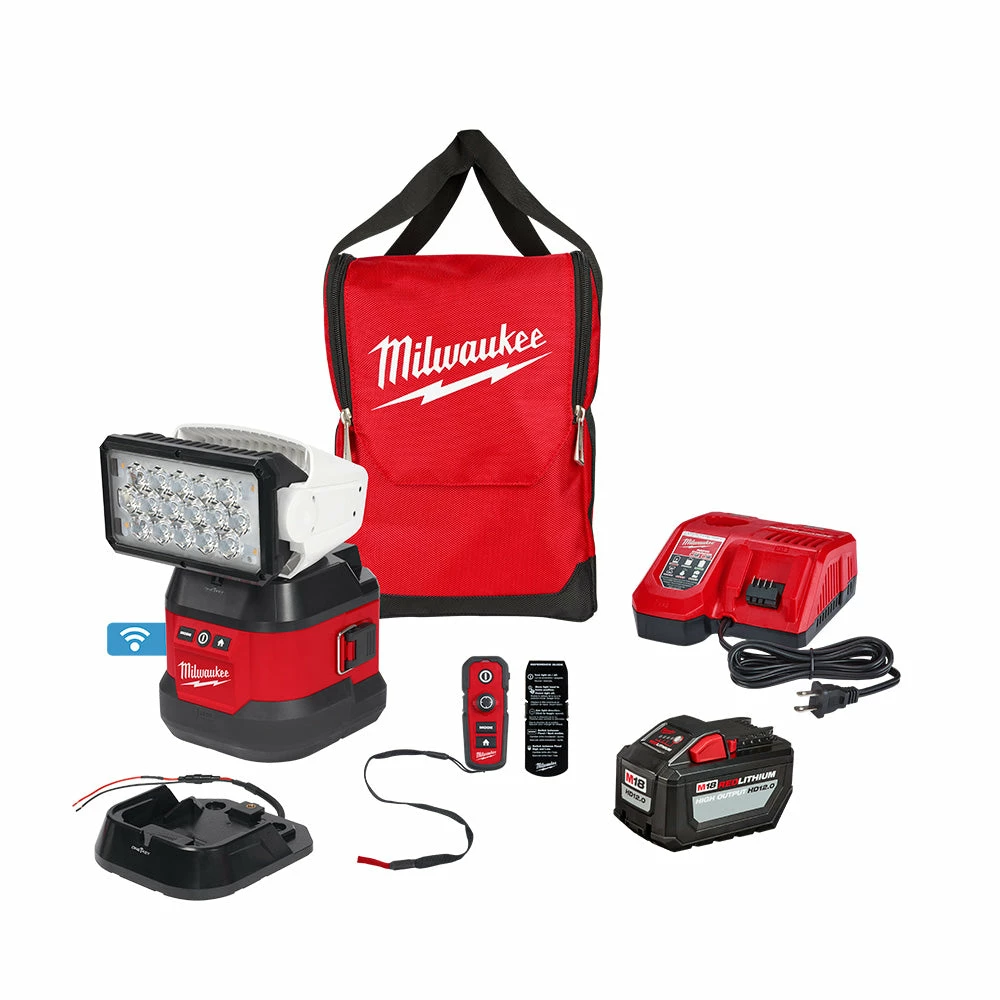 Milwaukee 2123-21HD M18 Utility Remote Control Search Light Kit W/ Portable Base Tools & Equipment 3 Milwaukee 2123-21HD M18 Utility Remote Control Search Light Kit W/ Portable Base Tools & Equipment