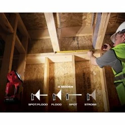 Milwaukee 2354-20 M18 18V LED Cordless Portable Compact Search Light - Bare Tool Tools & Equipment