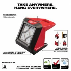 Tools & Equipment Milwaukee 2364-20 M12 12V Rover LED Cordless Compact Flood Light - Bare Tool