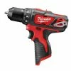 Tools & Equipment Milwaukee 2407-20 M12 12V 3/8" Drill/Driver W/ Belt Clip - Bare Tool 1 Tools & Equipment Milwaukee 2407-20 M12 12V 3/8" Drill/Driver W/ Belt Clip - Bare Tool