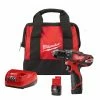 Tools & Equipment Milwaukee 2407-22 M12 12V 3/8" Drill/Driver Kit