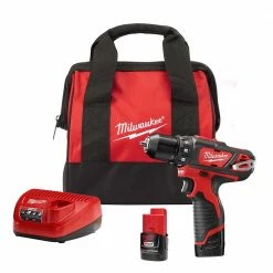 Tools & Equipment Milwaukee 2407-22 M12 12V 3/8" Drill/Driver Kit