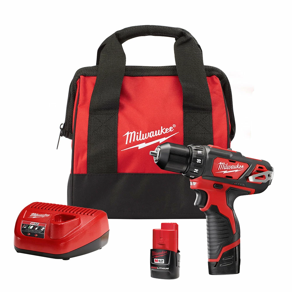 Tools & Equipment Milwaukee 2407-22 M12 12V 3/8" Drill/Driver Kit 3 Tools & Equipment Milwaukee 2407-22 M12 12V 3/8" Drill/Driver Kit