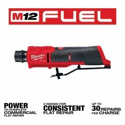Automotive Milwaukee 2409-20 M12 FUEL 12V Brushless Li-Ion Low Speed Tire Buffer -Bare Tool