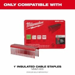 Milwaukee 2448-21 M12 12V Cordless Li-Ion Brushed Cable Stapler Kit Tools & Equipment