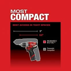 Tools & Equipment Milwaukee 2459-22 M12 FUEL 12V Brushless Li-Ion Commercial Tire Flat Repair Kit