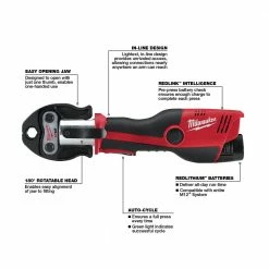 Tools & Equipment Milwaukee 2473-22 M12 12V Force Logic Press Tool Kit