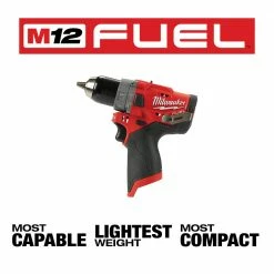 Milwaukee 2504-20 M12 FUEL 12V 1/2-Inch M12 FUEL Hammer Drill - Bare Tool