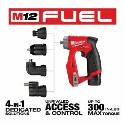 Tools & Equipment Milwaukee 2505-22 M12 FUEL 12V Brushless Installation 4-in-1 Drill/Driver Kit