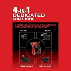 Tools & Equipment Milwaukee 2505-22 M12 FUEL 12V Brushless Installation 4-in-1 Drill/Driver Kit