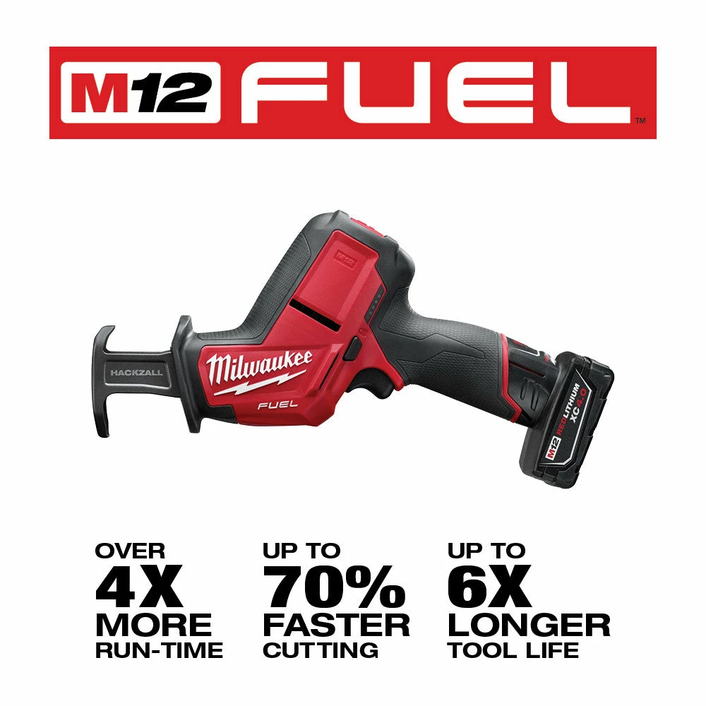 Milwaukee 2520-21XC M12 FUEL 12V HACKZALL Reciprocating Saw Kit 5 Milwaukee 2520-21XC M12 FUEL 12V HACKZALL Reciprocating Saw Kit