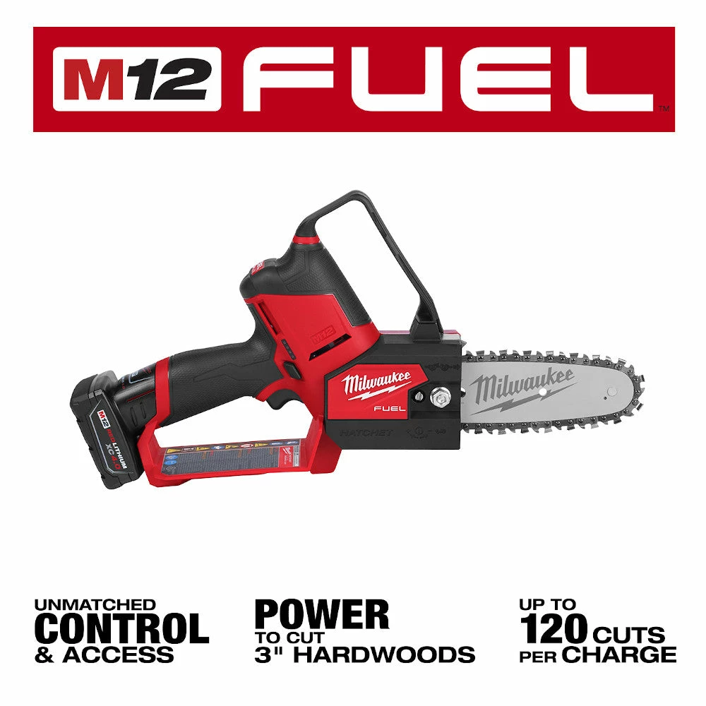 Pruners Milwaukee 2527-21 M12 FUEL 12V HATCHET 6" Brushless Cordless Pruning Saw Kit 5 Pruners Milwaukee 2527-21 M12 FUEL 12V HATCHET 6" Brushless Cordless Pruning Saw Kit