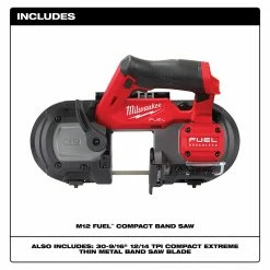 Tools & Equipment Milwaukee 2529-20 M12 FUEL 12V Cordless Li-Ion Compact Band Saw - Bare Tool