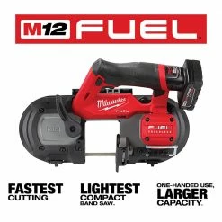 Tools & Equipment Milwaukee 2529-21XC M12 FUEL 12V Cordless Li-Ion Brushless Compact Band Saw Kit